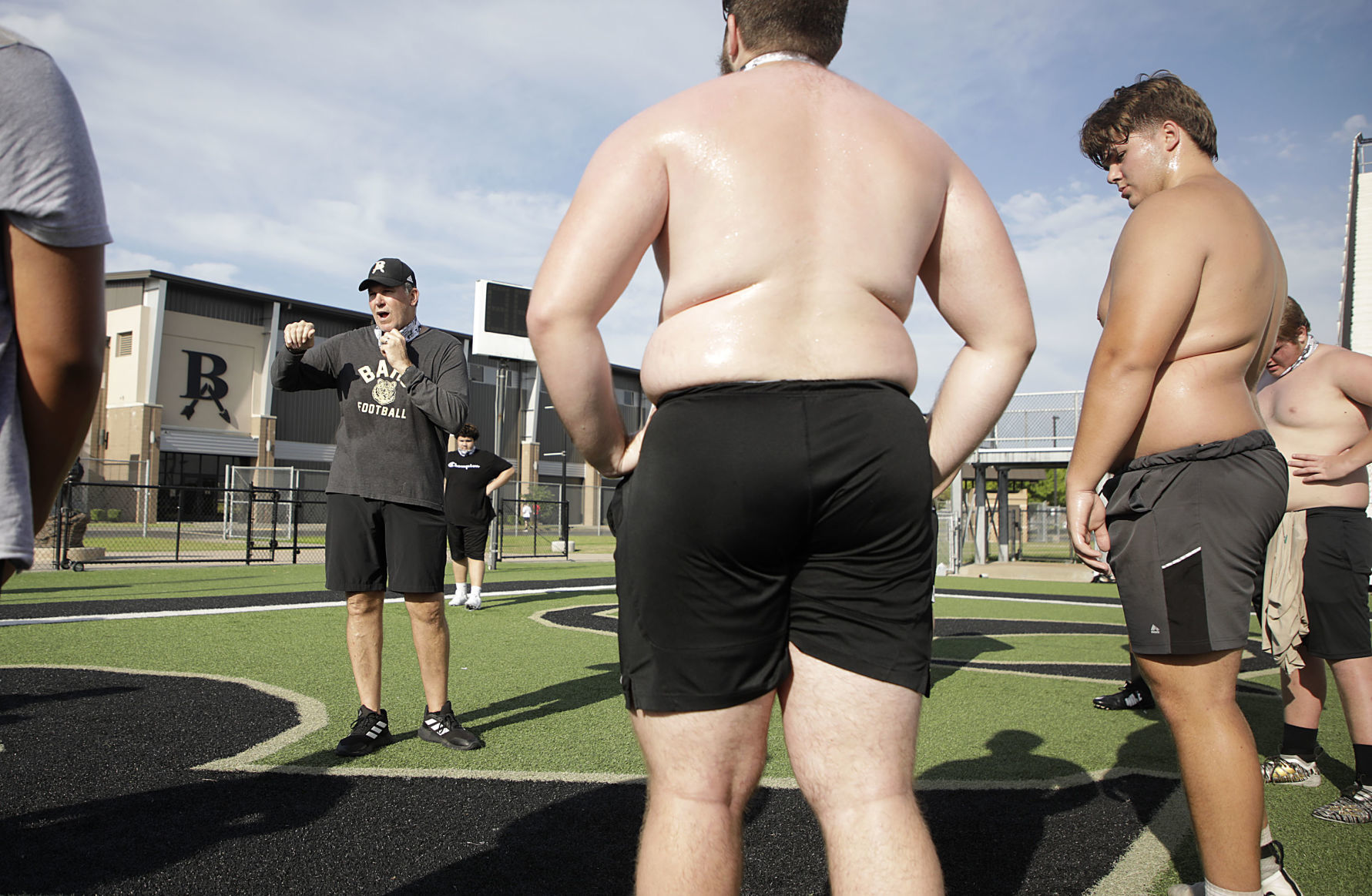 Broken Arrow football practice